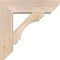 Ekena Millwork Olympic Slat Smooth Bracket w/ Offset Brace, Douglas Fir, 7 1/2"W x 26"D x 26"H BKT0806X26X26OLY06SDF - alternate 2